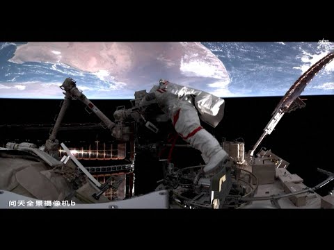 Chinese astronauts inspect debris-damaged Shenzhou-20 spacecraft during spacewalk