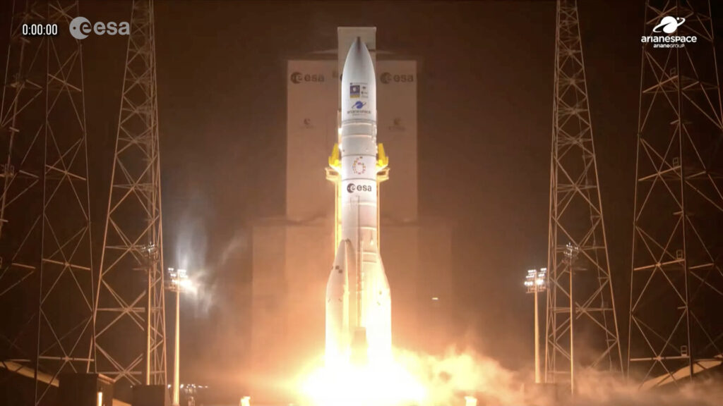 Galileo L14 liftoff on Ariane 6