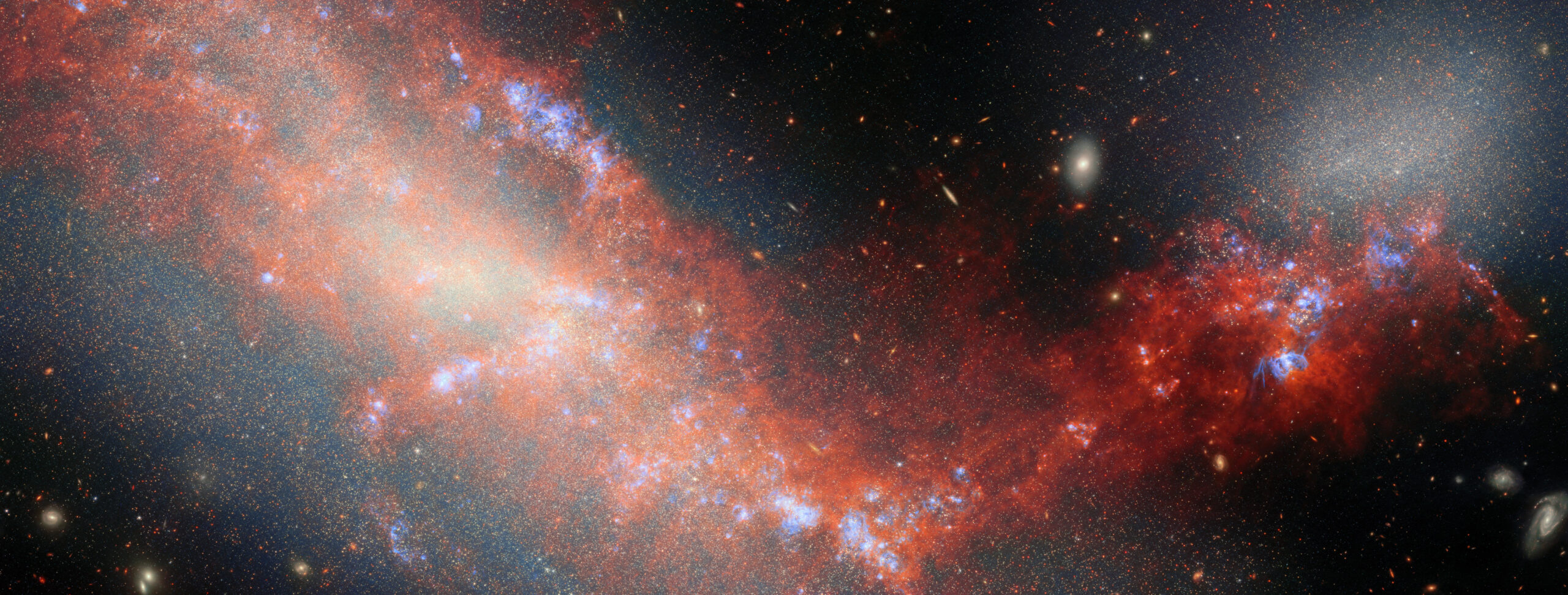 Glowing bridge links dwarf galaxies in stunning new image from the James Webb Space Telescope