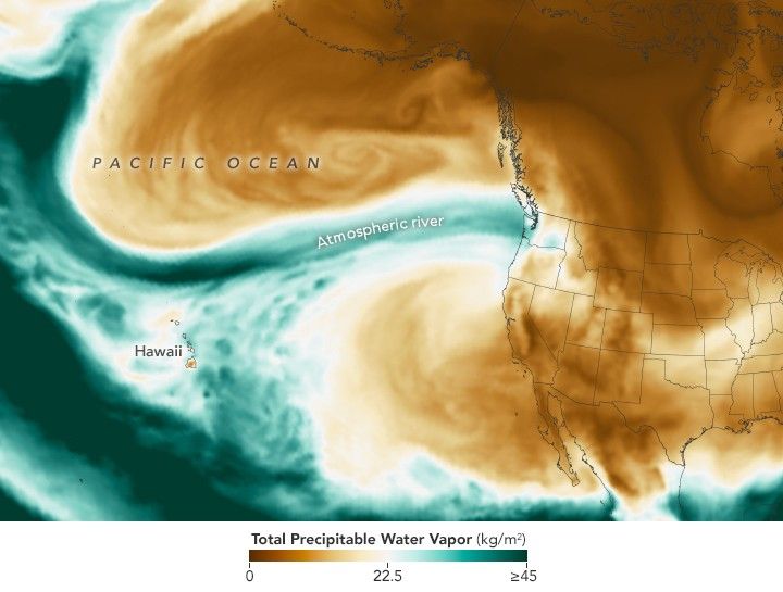 Pacific Moisture Drenches the U.S. Northwest