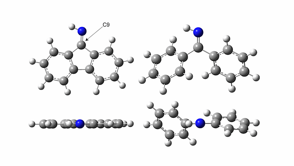 Rotational Spectra And Search For Aromatic Imines: 9-Iminofluorene And Benzophenone Imine