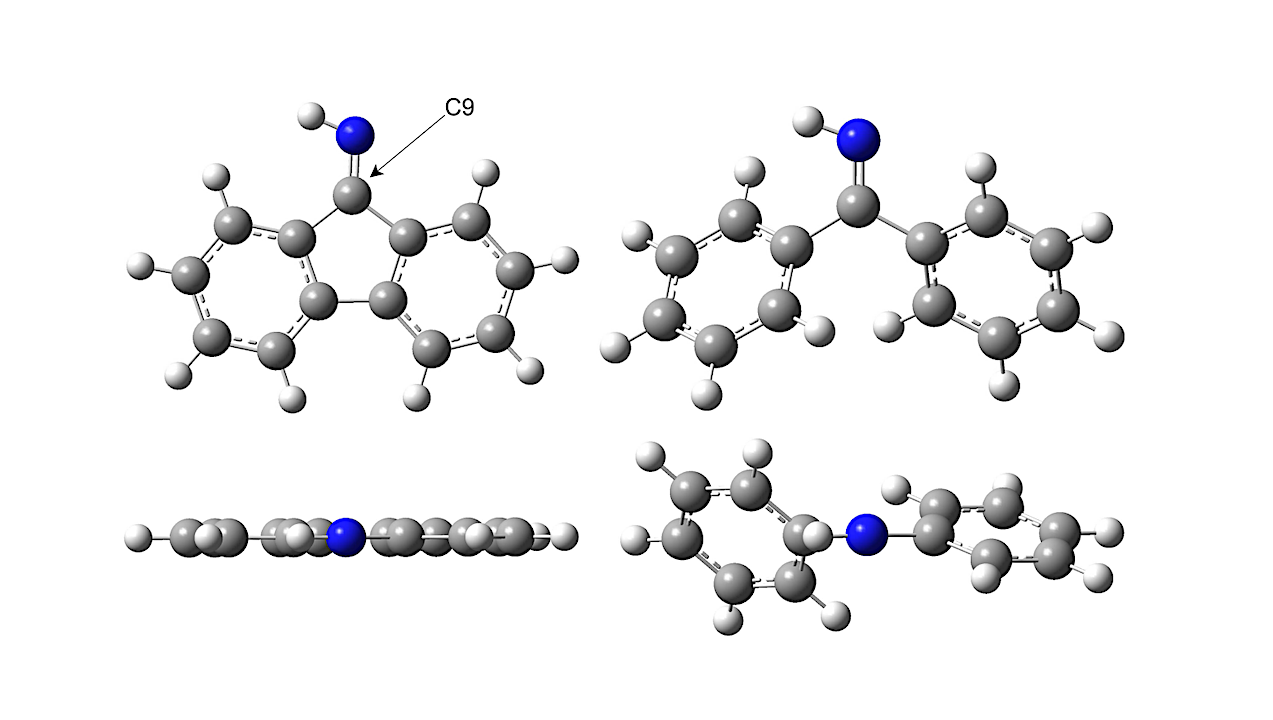 Rotational Spectra And Search For Aromatic Imines: 9-Iminofluorene And Benzophenone Imine