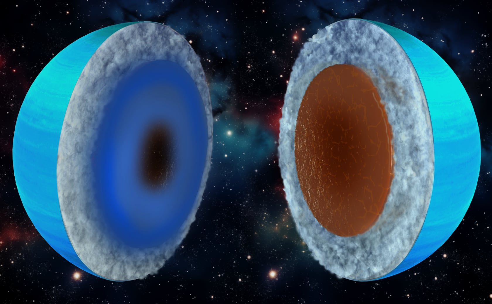 Uranus and Neptune might be rock giants