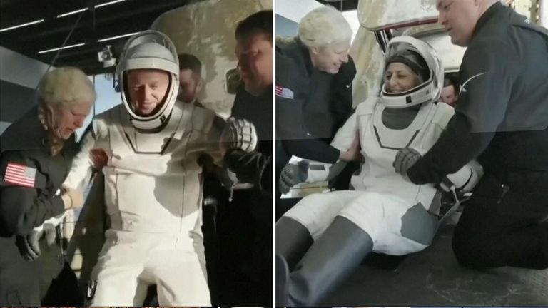 Ailing astronaut returns to Earth early in NASA's first medical evacuation