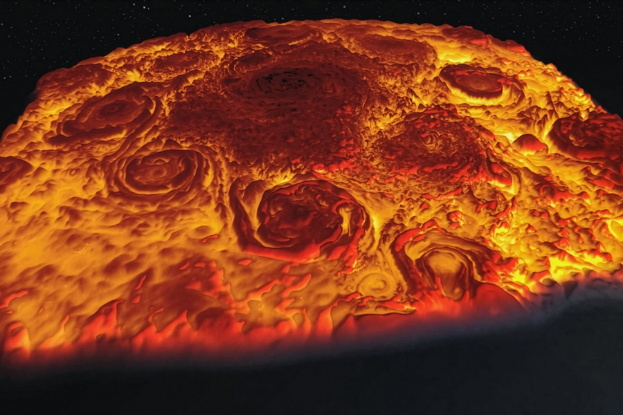 Mysterious polar weather on Jupiter and Saturn could be key to understanding their insides
