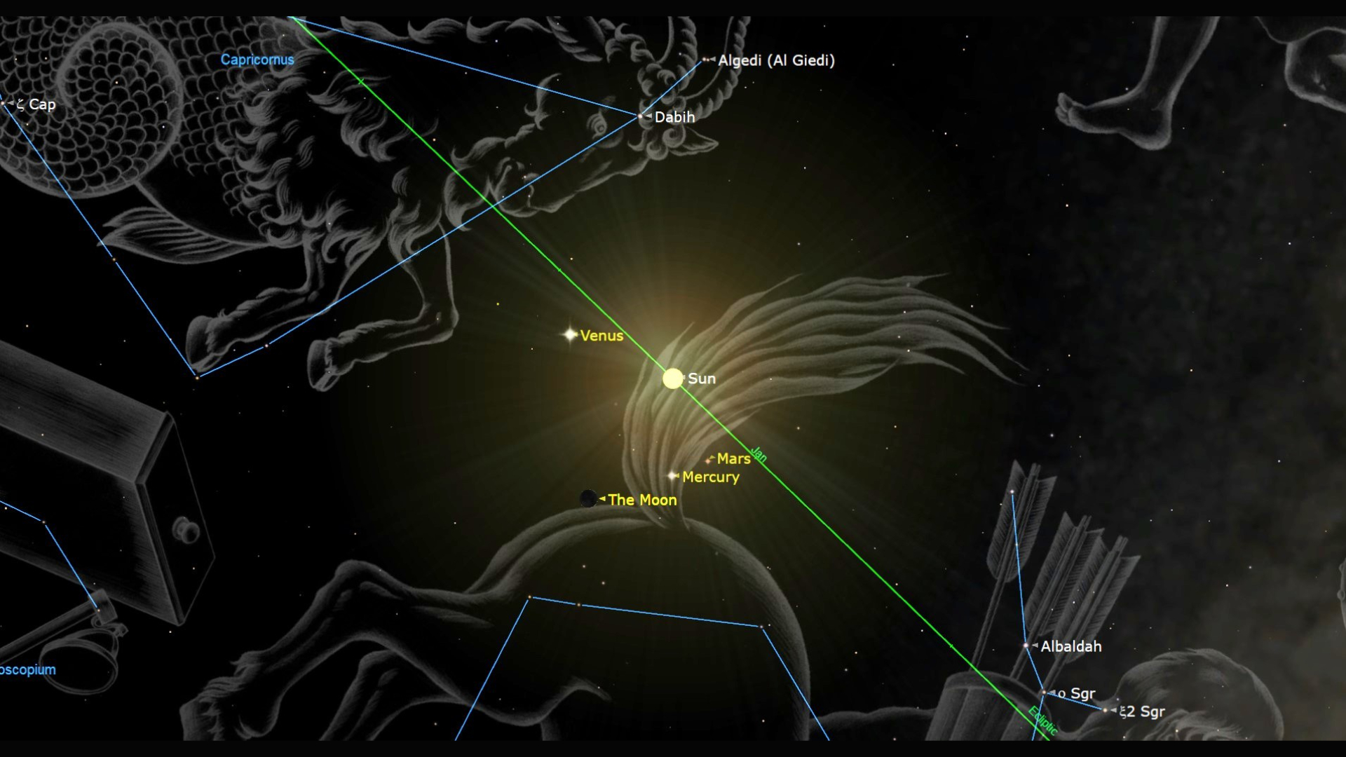 New moon of January 2026 brings prime views of Jupiter, Saturn and winter stars tonight