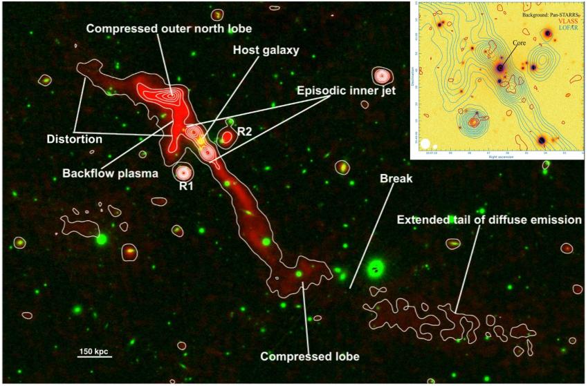 Reborn black hole seen erupting across 1 million light-years of space like a cosmic volcano