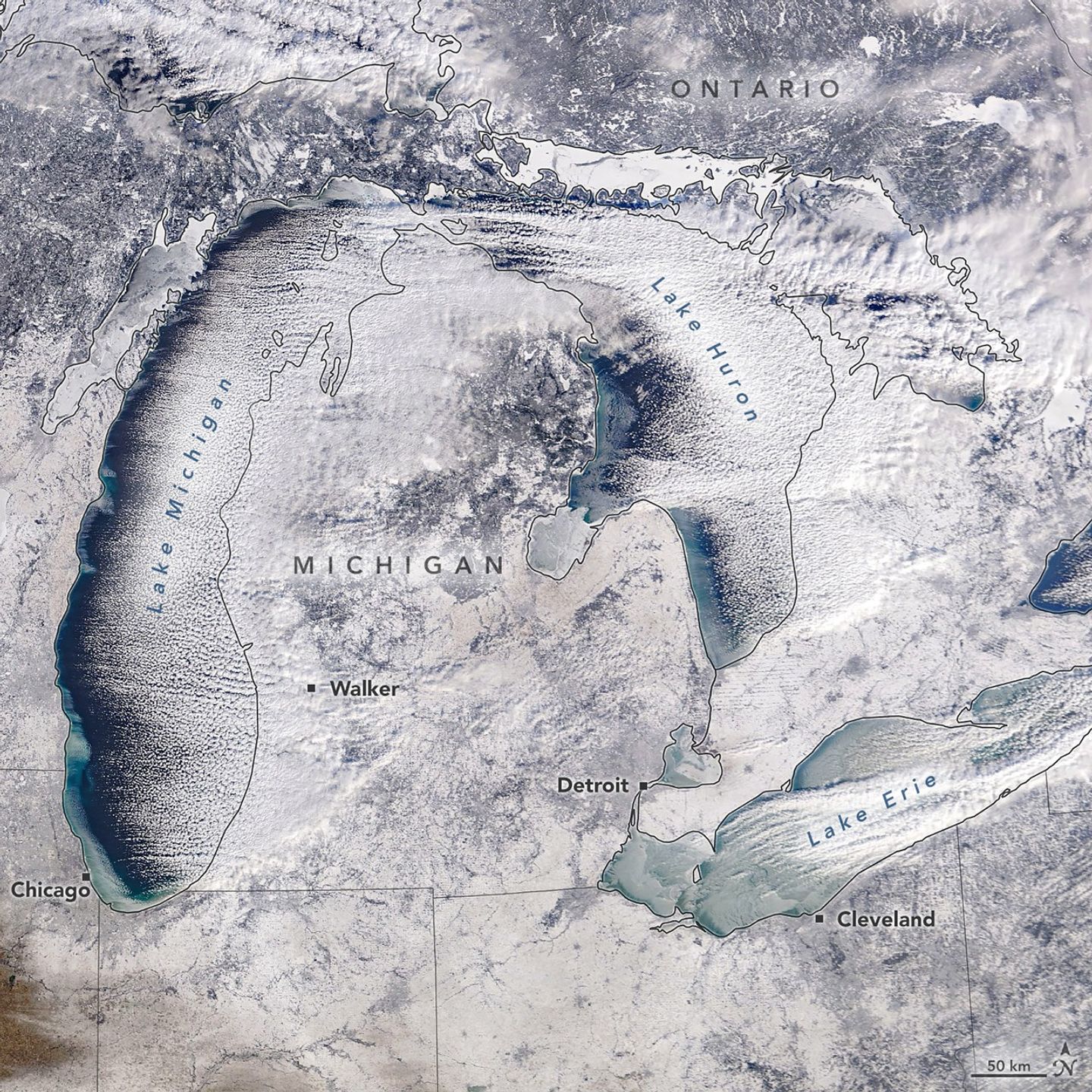 Winter Grips the Michigan Mitten