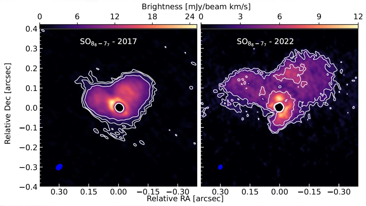 A stellar treat for Valentine's Day: Heart-shaped outburst stuns astronomers