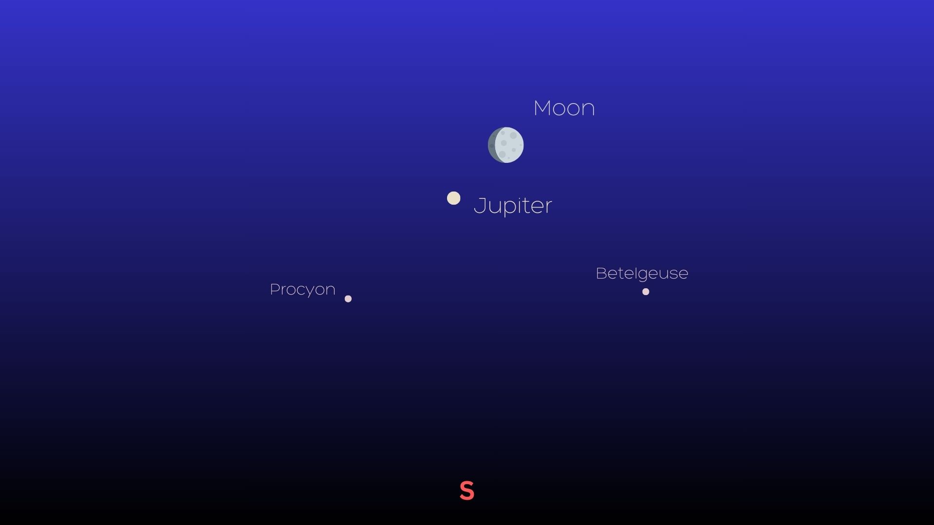 Catch Jupiter glowing under the waxing moon on Feb. 26