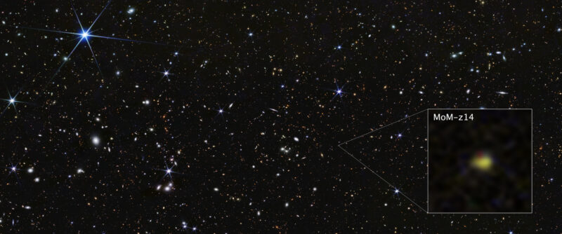 Galaxy MoM-z14 confirmed as most distant object ever seen