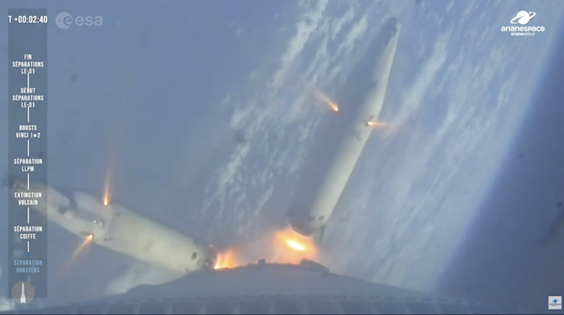 Highlights of first launch of Ariane 6 with four boosters
