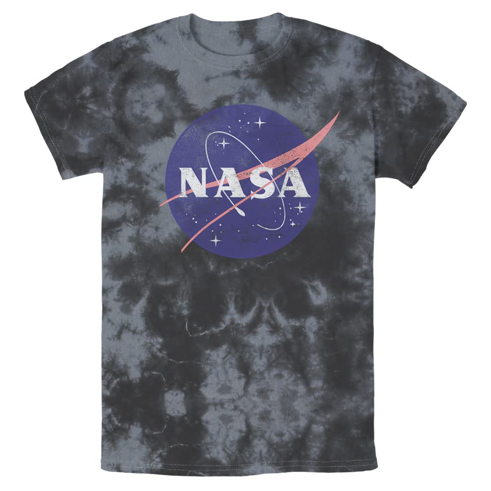 NASA Mens Soft Distressed Logo Young Men's Short Sleeve Tee Shirt