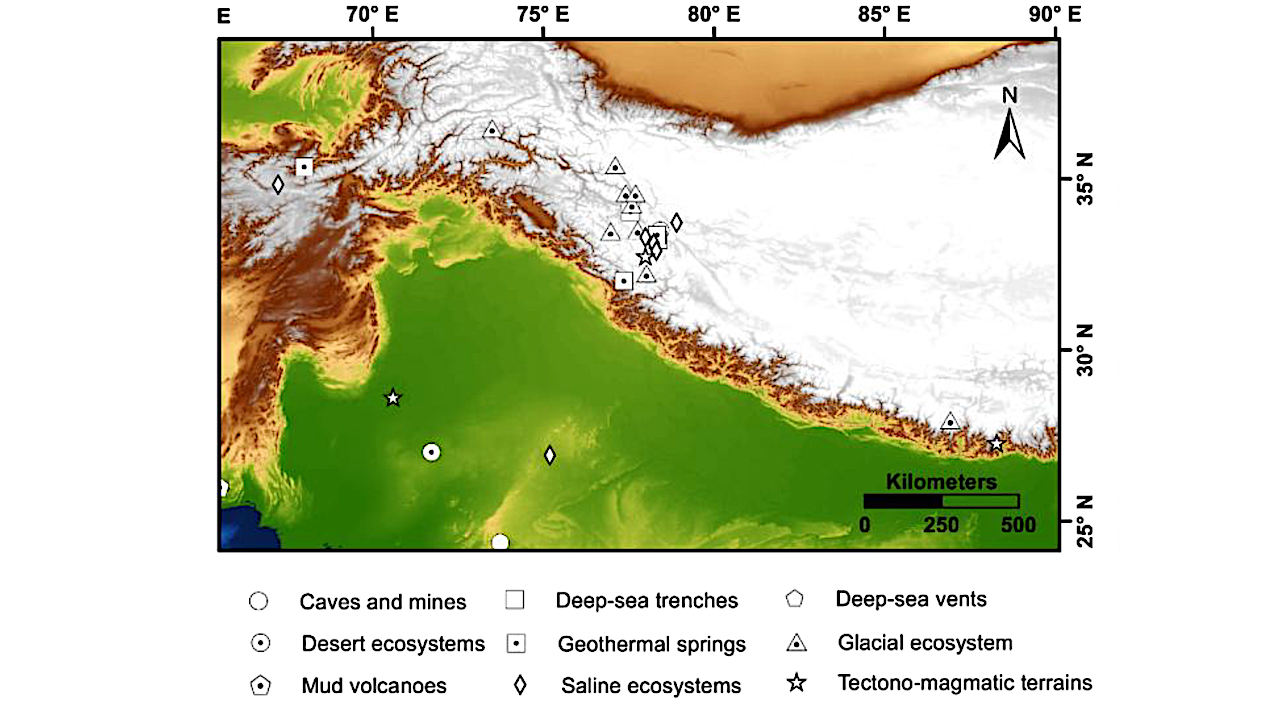 Planetary Analog Sites In The Indian Subcontinent And The Indian Ocean: Underexplored Environments Suited For Astrobiological And Space Research