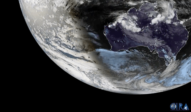 See the moon's shadow darken Antarctica in epic satellite imagery of the Feb. 17 solar eclipse (video)