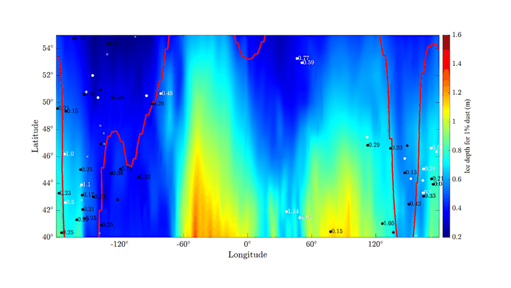 The Martian Mid-latitude Subsurface Ice Is The Remnant Of A Past Ice Sheet