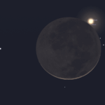 The Moon Hides Mercury, Tours the Planets Through Late February