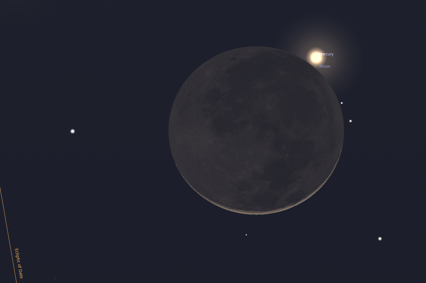 The Moon Hides Mercury, Tours the Planets Through Late February