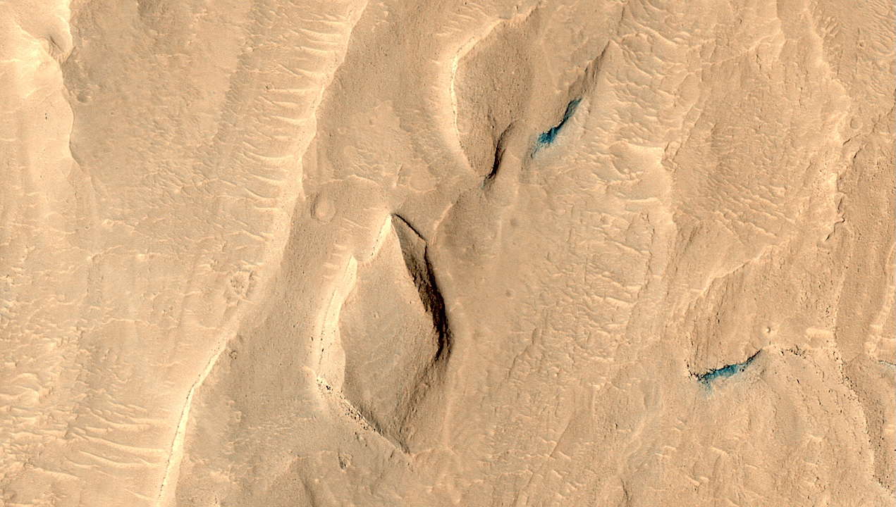 A Canyon Channel In Gale Crater On Mars