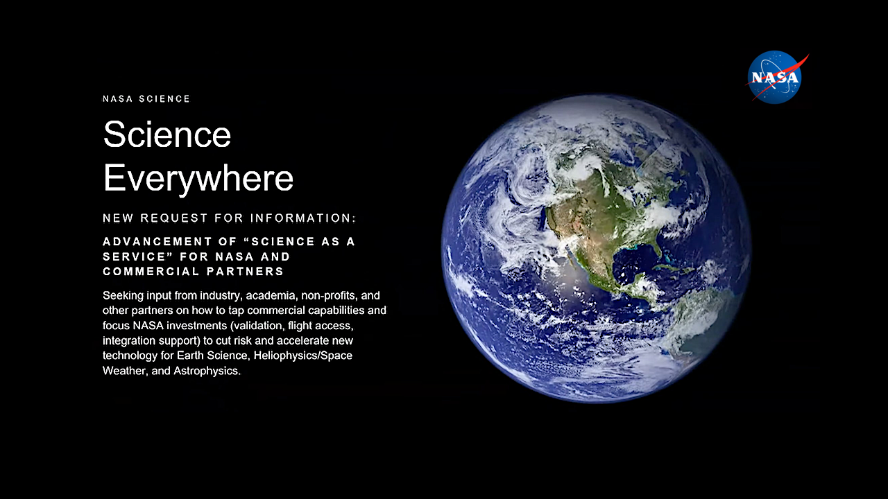 Advancement of “Science as a Service (SaaS)” for NASA and Commercial Partners Request for Information