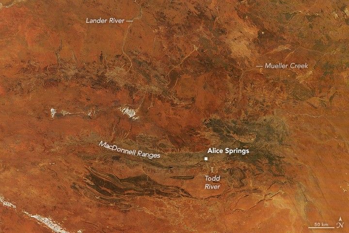 Australia’s “Red Centre” Turns Green