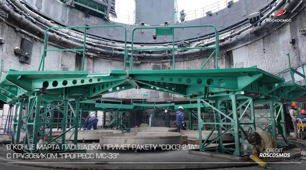 Baikonur Cosmodrome Launch Pad Fully Restored Ahead of Progress MS-33 Mission