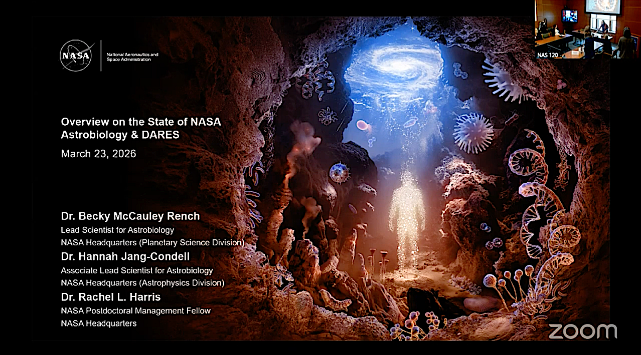 NASA Astrobiology Update At Space Science Week 2026(with audio)