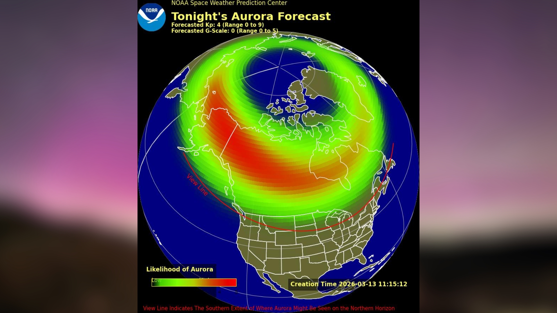 Northern lights may be visible in 9 US states tonight