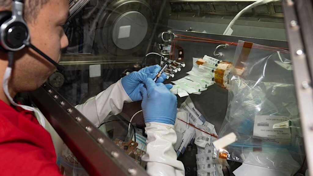 Offworld Biology: Processing Microbe Samples Inside The Microgravity Science Glovebox