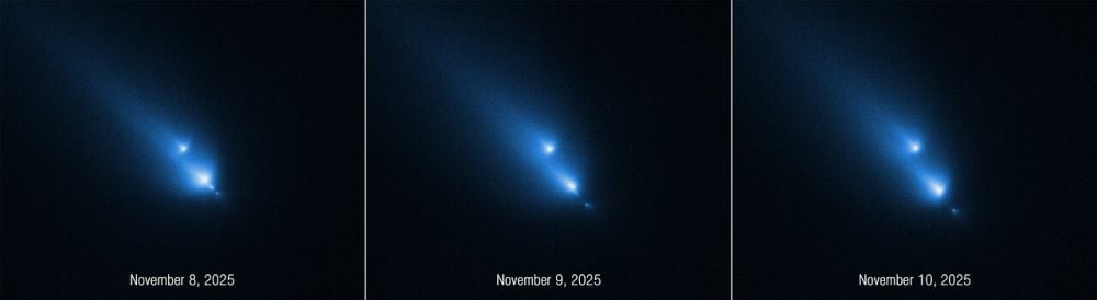 Sometimes You Get Lucky, Just Like the Hubble Did When It Caught This Comet Disintegrating