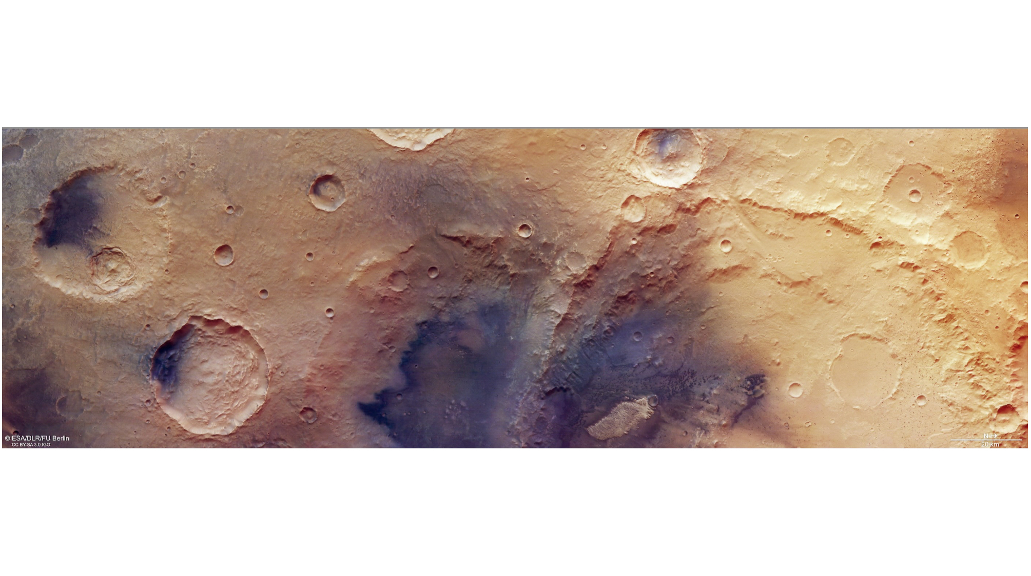 Stunning Mars image highlights one of Red Planet's oldest cratered regions
