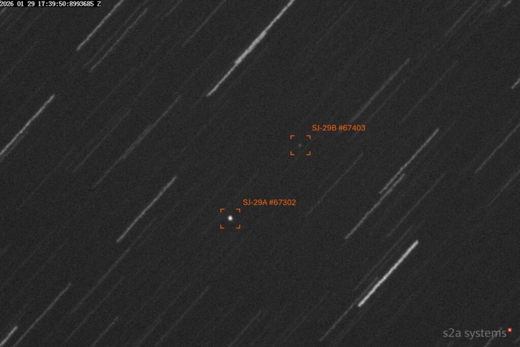 U.S. GSSAP satellites execute GEO handoff to monitor China’s Shijian-29 spacecraft
