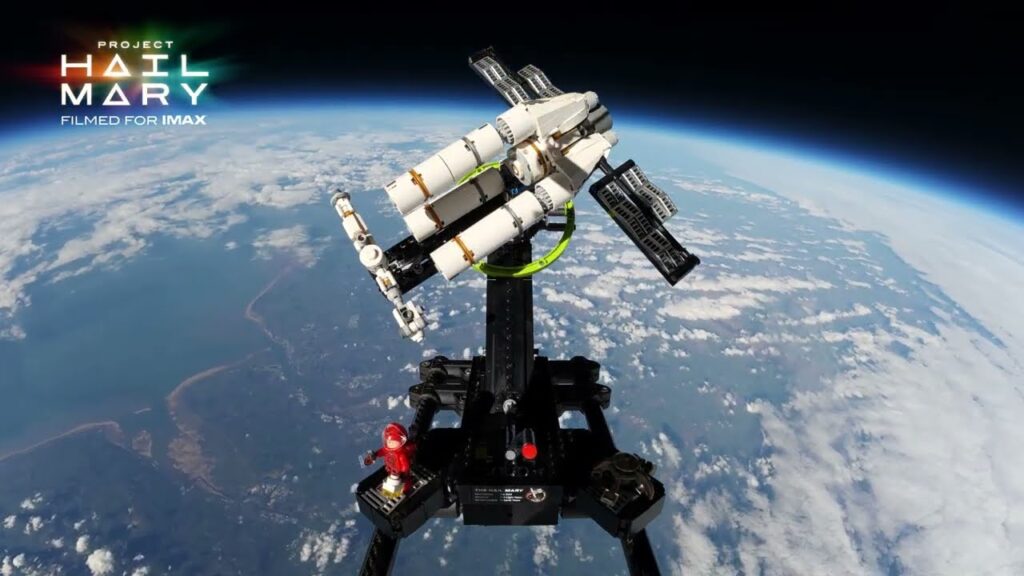 A Lego 'Project Hail Mary' set just soared into the stratosphere, breaking the Guinness World Record for highest flight