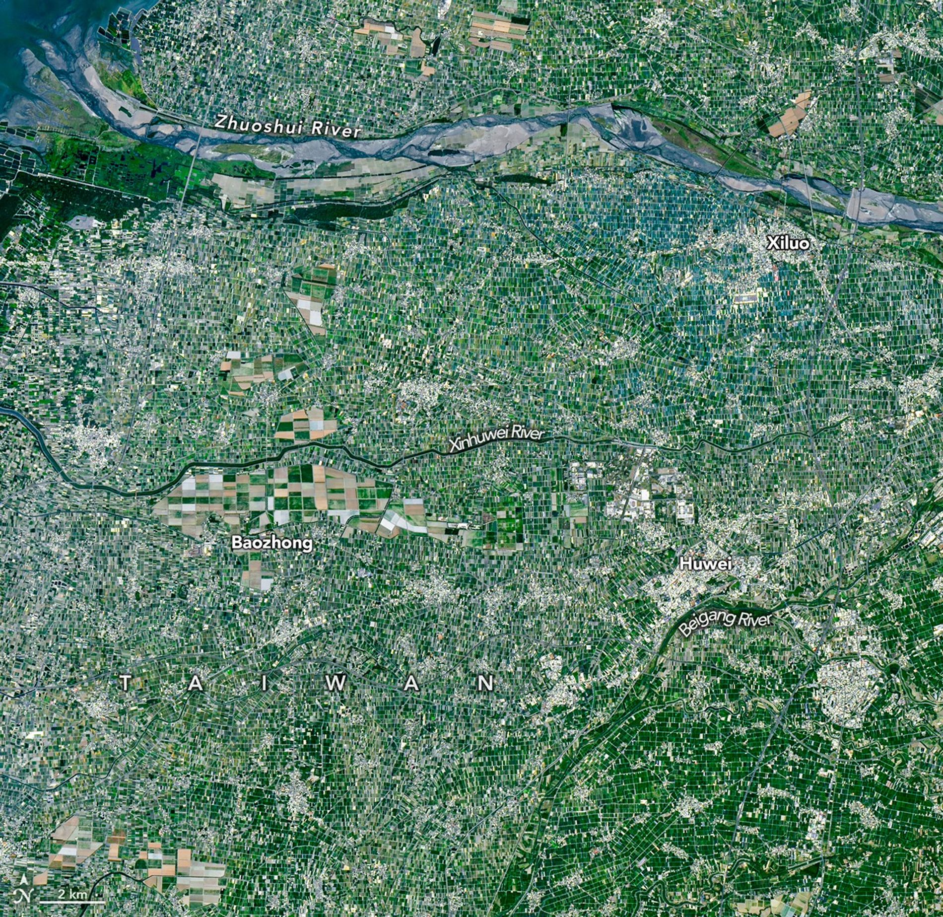 An Agricultural Mosaic in Taiwan