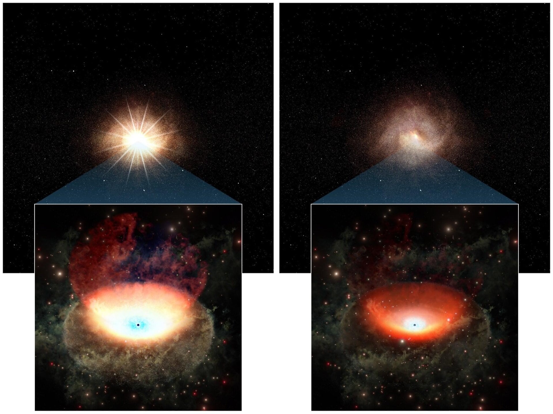 Black Hole Runs Out of Gas, Rapidly Dims its Galaxy