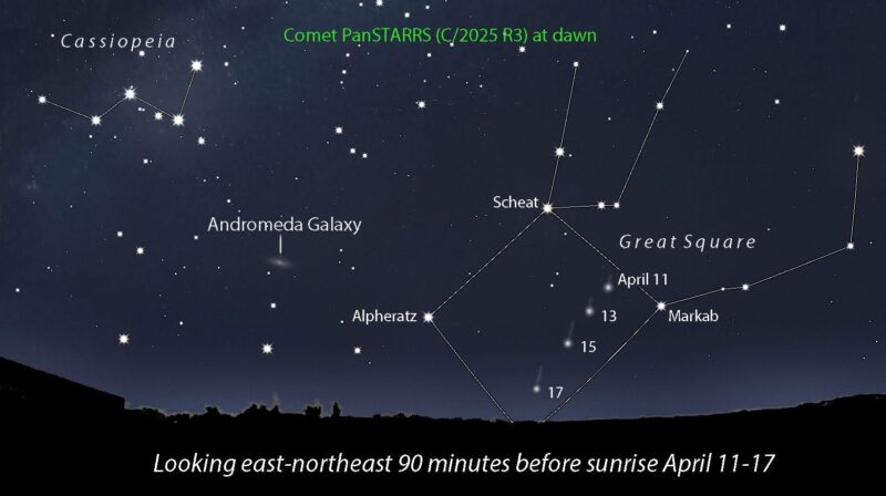 Comet R3 PanSTARRS is brightening! Pics and chart here