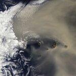 Desert/Water Planet Interaction: Sahara Dust Storm Over The Canary islands