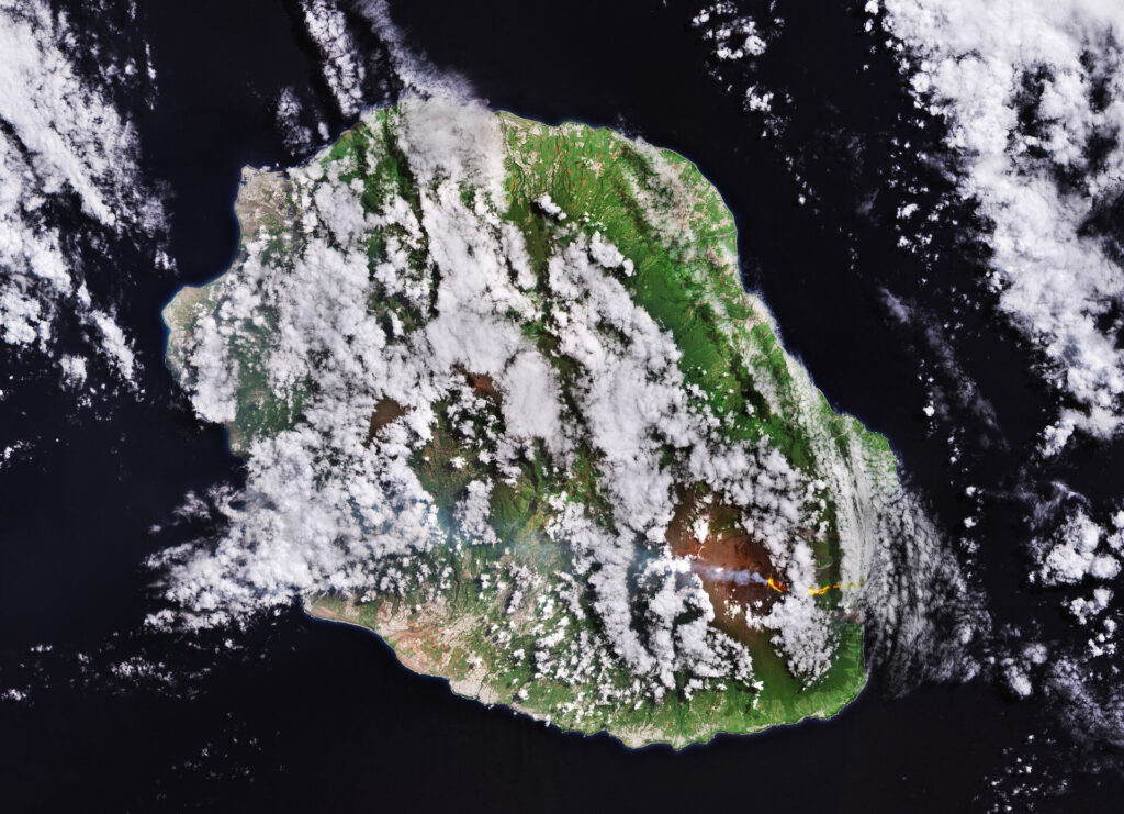 Earth from Space: Lava flow on Réunion Island
