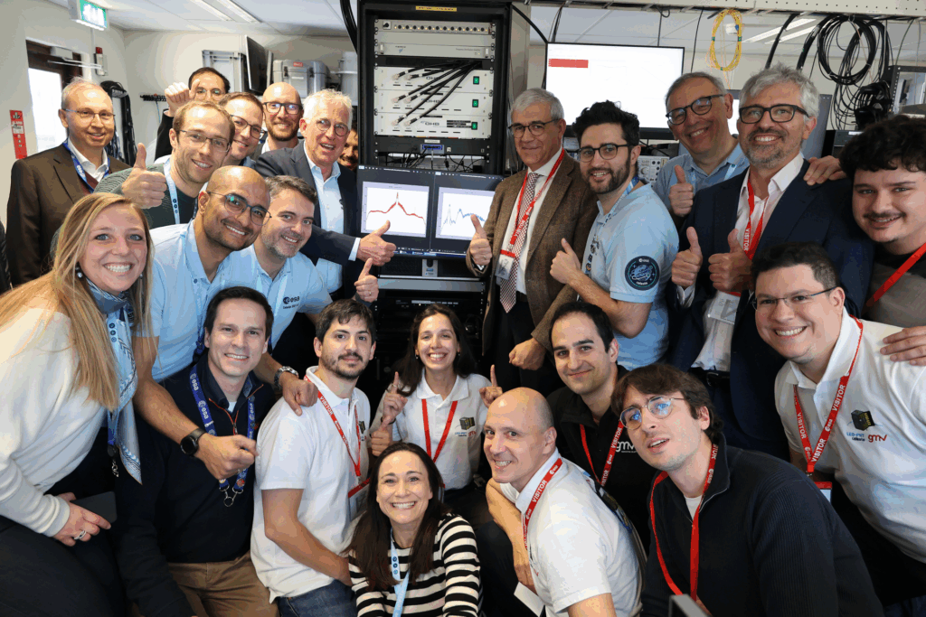 ESA’s Celeste broadcasts first navigation signal from low Earth orbit