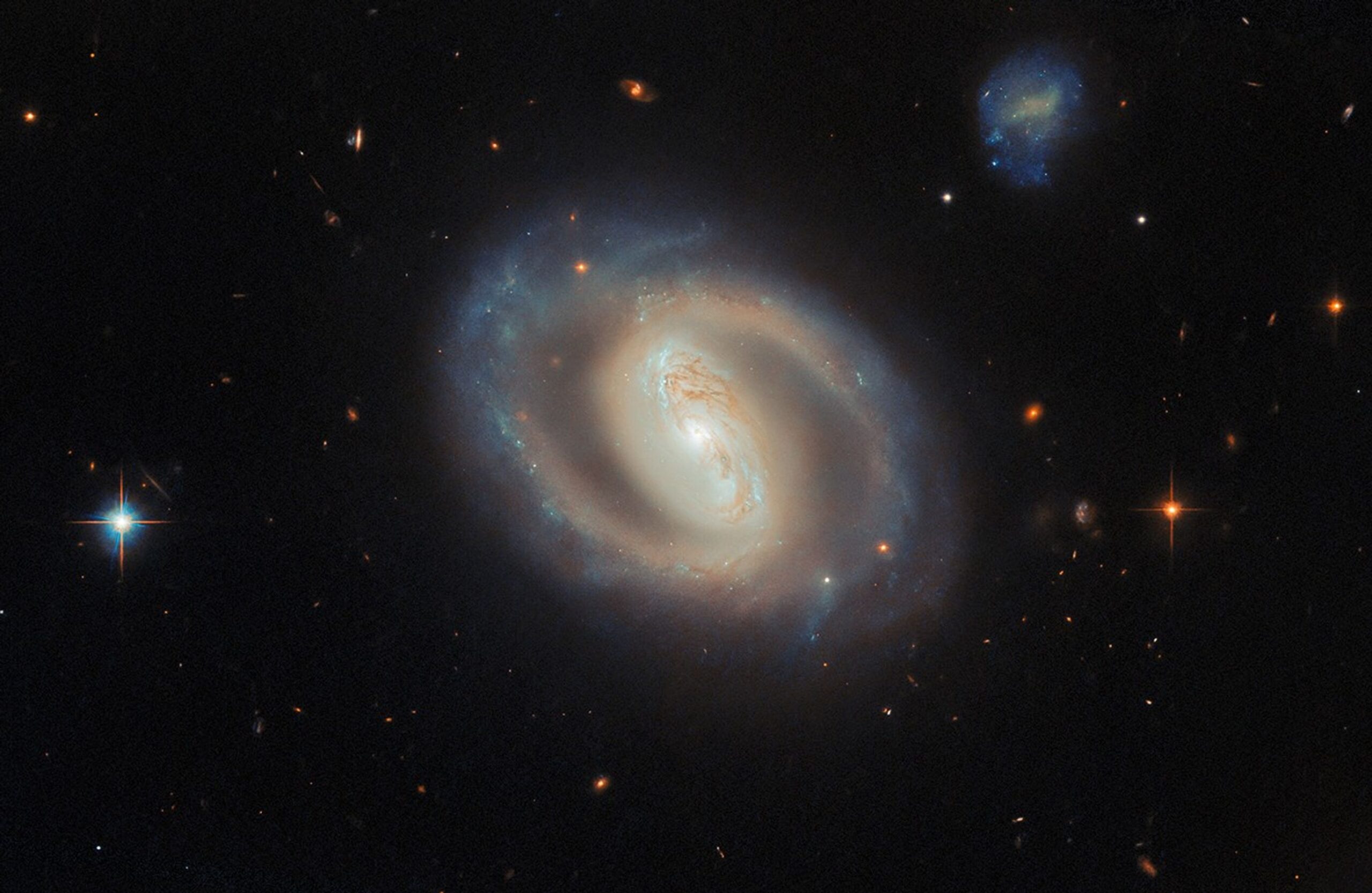 Hubble Spies an Active Spiral