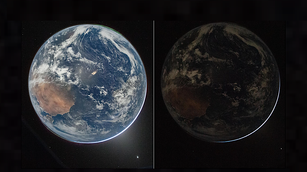 Our Home World As Seen From Spaceship Integrity During Artemis II