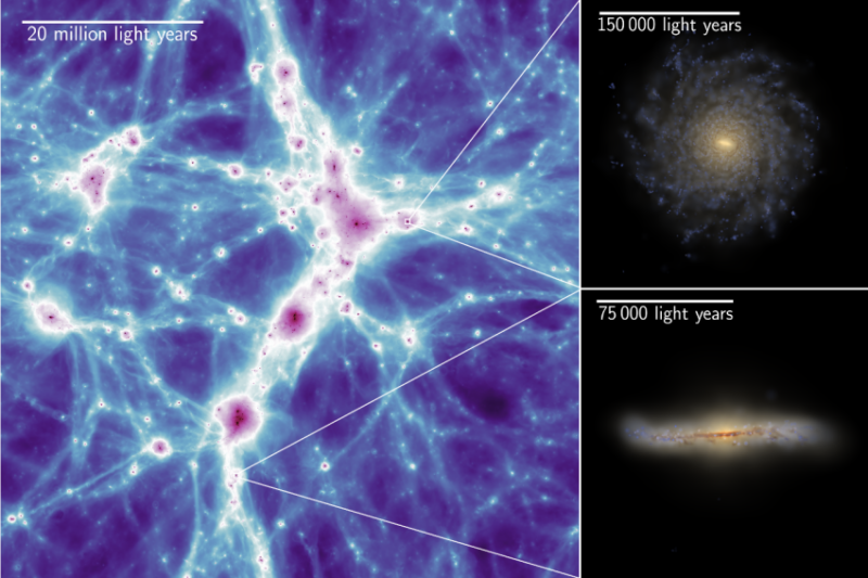 See and hear galaxies evolving in new simulations