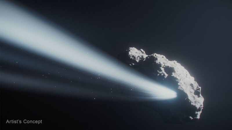 Tiny comet shows first-ever spin reversal