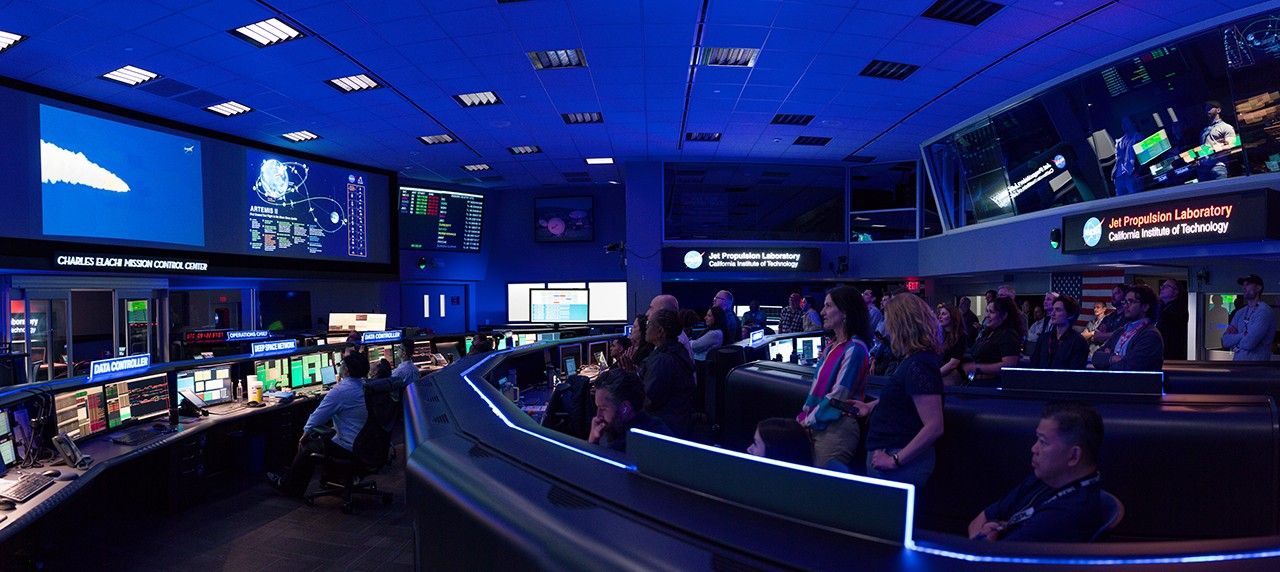 Watching the Artemis II Launch From JPL’s Space Flight Operations Facility