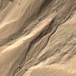 Wide Gullies In Terra Cimmeria On Mars