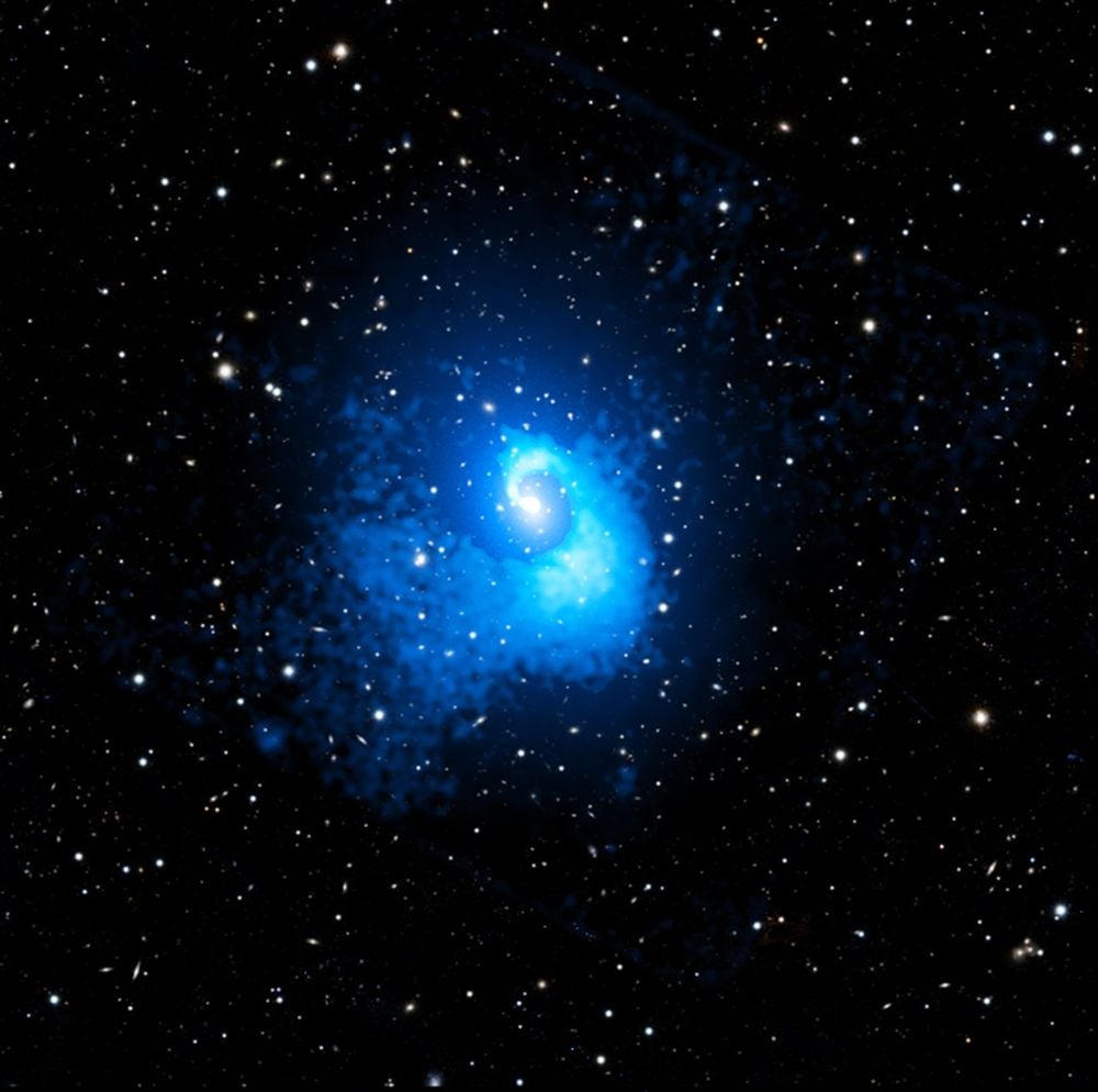 A Galaxy Cluster's Wild Youth