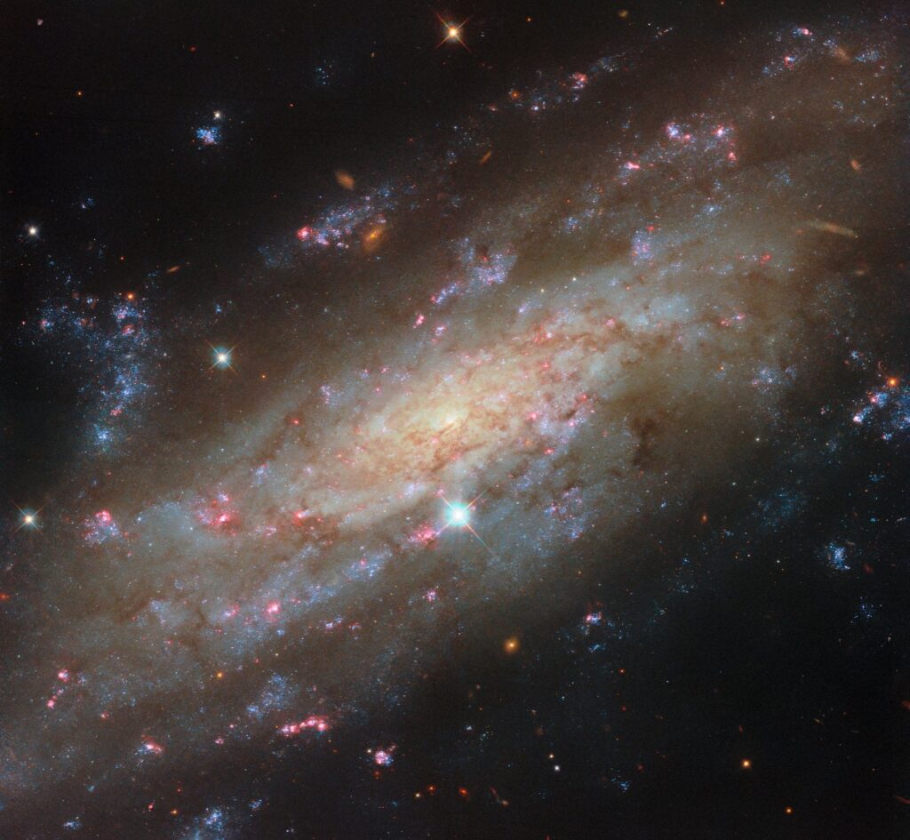 Hubble Capture a Starry Spiral Cosmic Neighbor