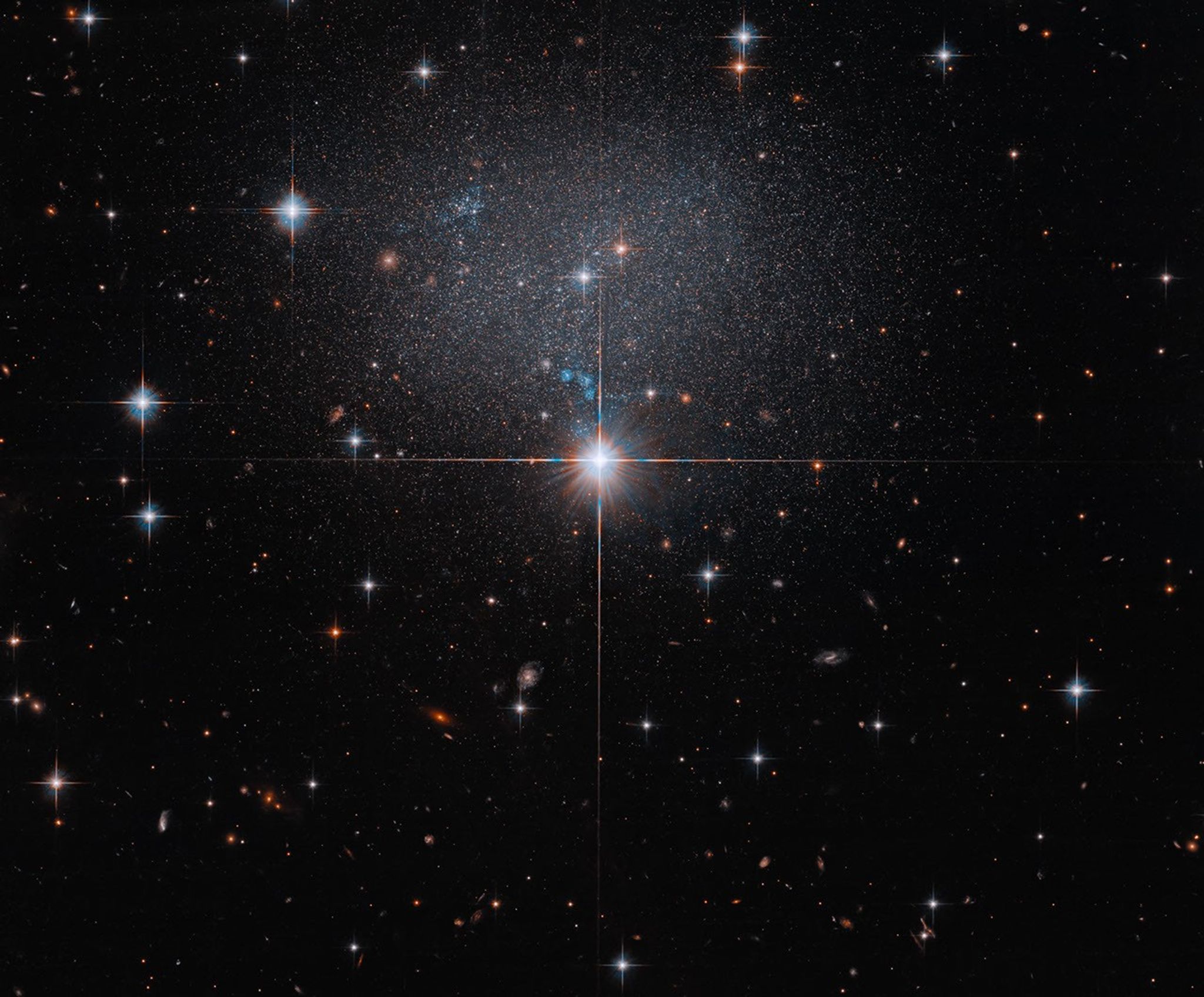 Hubble Spies Faint Irregular Galaxy