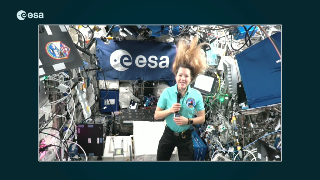 Inflight call with ESA astronaut Sophie Adenot