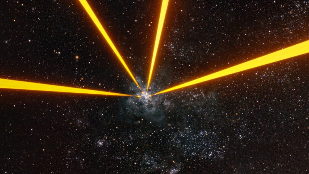 Lasers take aim at a galaxy far, far away | Space photo of the day for May 4, 2026